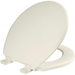 Toilet Seats; Type: Closed, Standard; Style: Round; Material: Enameled Wood; Color: Biscuit; Outside Width: 14.375 in; Inside Width: 8.3130 in; Hinge Design: Stay-Tite;Slow Close;Lift-Off;Precision Seat Fit; Length (Inch): 16.88 in