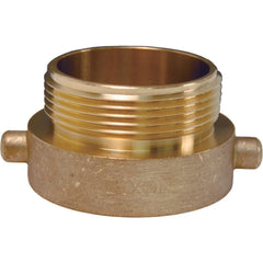 Hydrant Adapters; Thread Size: 1-1/2 FNST x 1-1/2 MNPT; Thread Standard: NPT, NST; Material: Brass; Connection Type: Threaded; Shape: Straight; Epa Watersense Certified: No