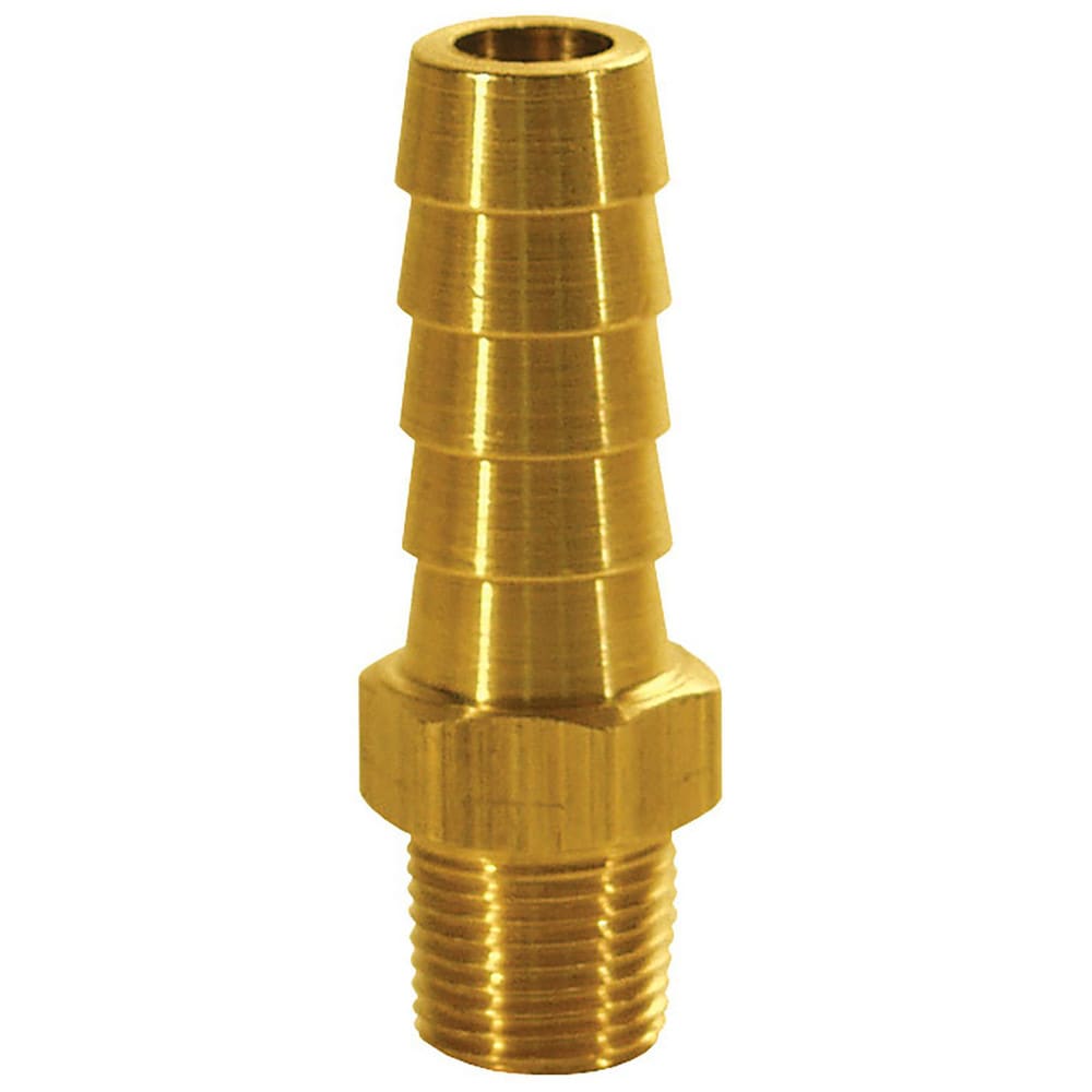 Barbed Hose Fittings; Fitting Type: Hose Barb Insert; Material: Brass; Thread Standard: NPTF; Thread Size: 3/4; End Connection: Hose Barb x Male NPT; Hose Inside Diameter (Inch): 1; Hose Outside Diameter: 1