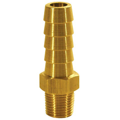 Barbed Hose Fittings; Fitting Type: Hose Barb Insert; Material: Brass; Thread Standard: NPTF; Thread Size: 1/8; End Connection: Hose Barb x Male NPT; Hose Inside Diameter (Inch): 5/16; Hose Outside Diameter: 5/16