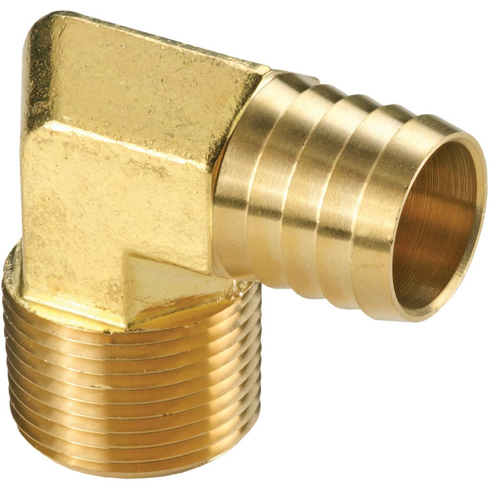 Barbed Hose Fittings; Fitting Type: Hose Barb Insert; Material: Brass; Thread Standard: NPTF; Thread Size: 3/4; End Connection: Hose Barb x Male NPT; Hose Inside Diameter (Inch): 3/4; Hose Outside Diameter: 3/4