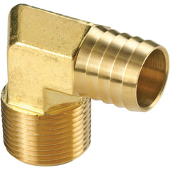 Barbed Hose Fittings; Fitting Type: Hose Barb Insert; Material: Brass; Thread Standard: NPTF; Thread Size: 1/4; End Connection: Hose Barb x Male NPT; Hose Inside Diameter (Inch): 1/4; Hose Outside Diameter: 1/4