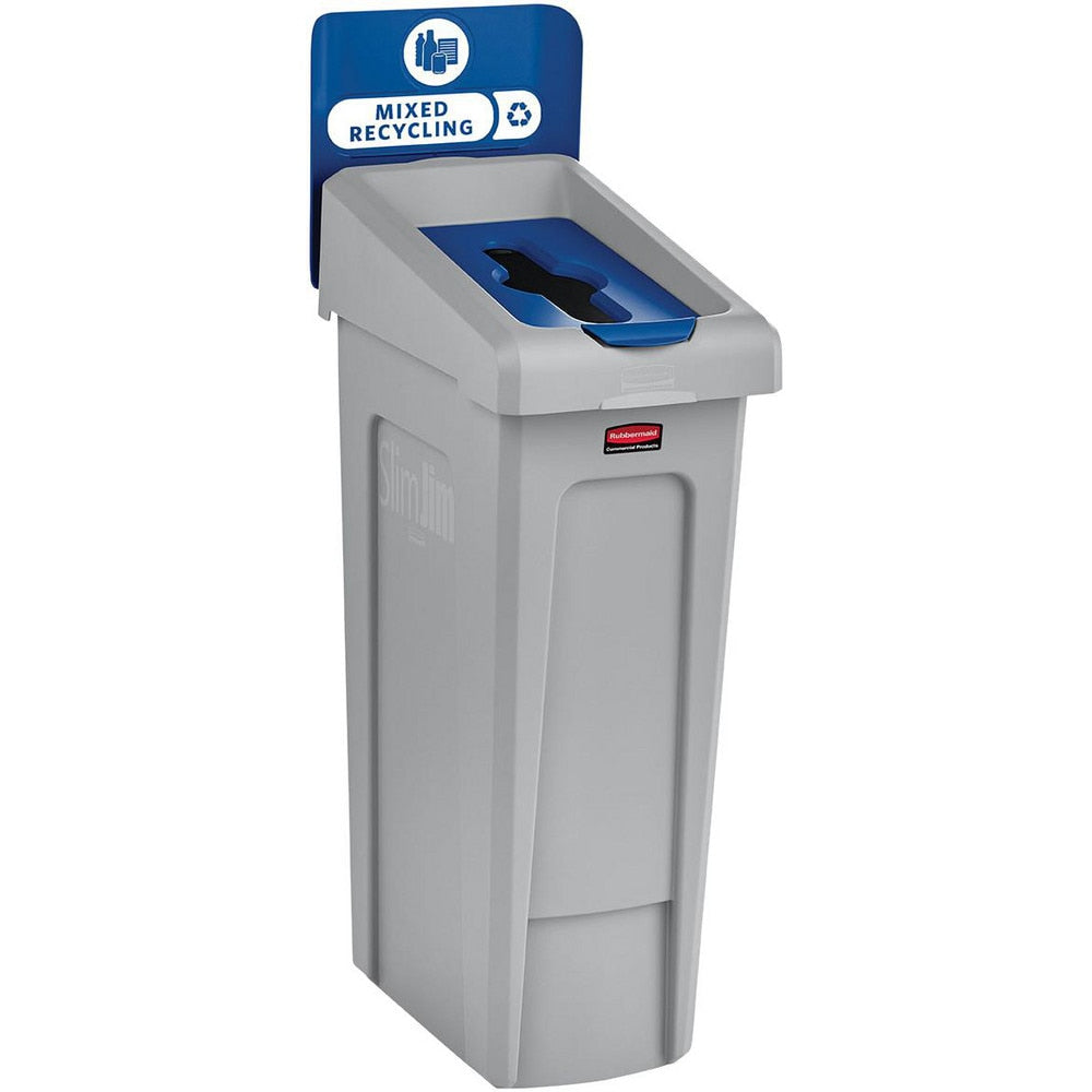 SLIM JIM RECYCLING STATION 1-STREAM MIXED RECYCLING, 23 GAL