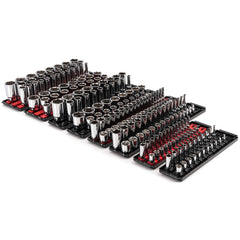 Socket Sets; Set Type: Socket Set; Measurement Type: Inch & Metric; Drive Size: 1/4 in, 1/2 in, 3/8 in; Minimum Size (Inch): 5/32; Minimum Size (mm): 4