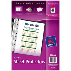 25 Pc Sheet Protector-Ring Binder: Clear