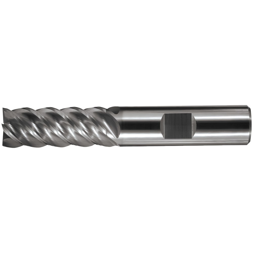 Square End Mill: 1/8" Dia, 1/2" LOC, 5 Flute, Solid Carbide