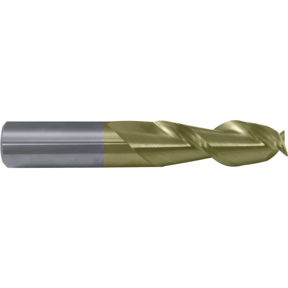 Square End Mill: 5/8" Dia, 1-5/8" LOC, 2 Flute, Solid Carbide