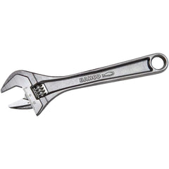 Adjustable Wrench: 8" OAL, 1-1/16" Jaw Capacity