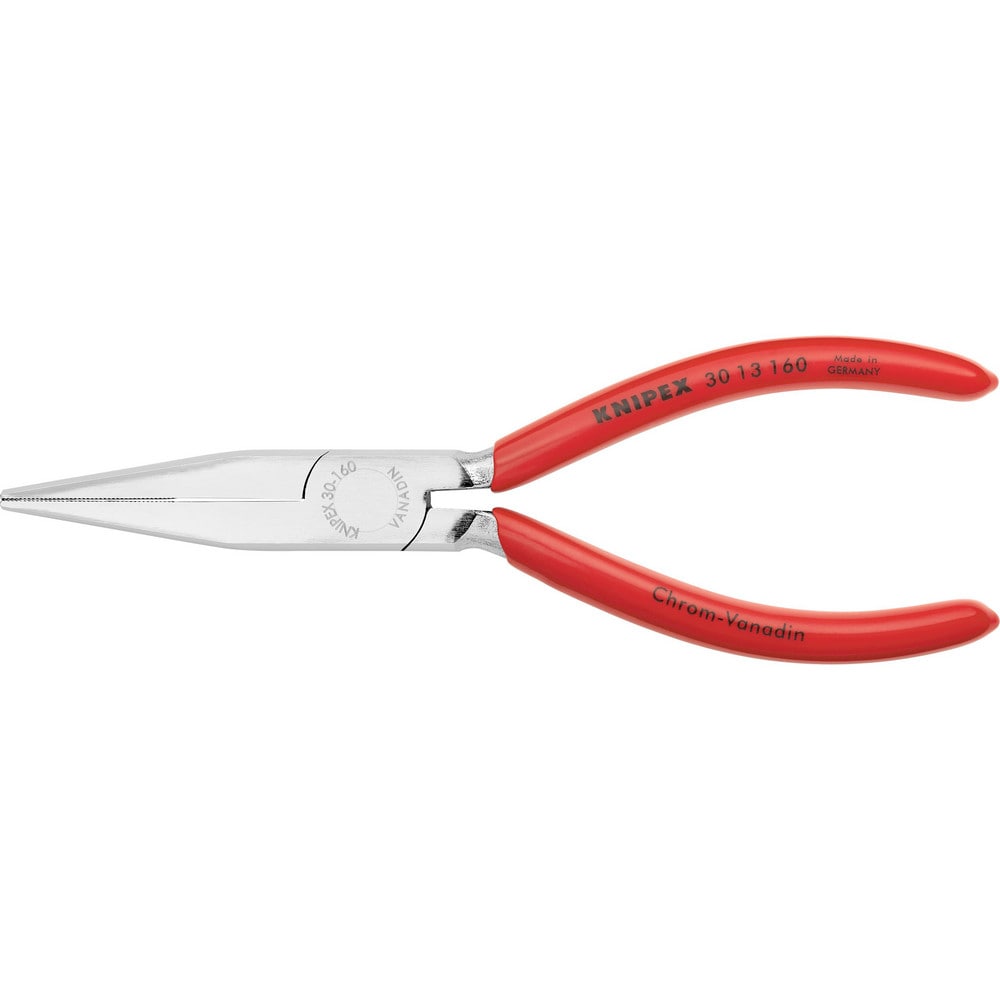 Long Nose Pliers; Pliers Type: Flat Nose Pliers; Jaw Texture: Serrated; Jaw Length (Inch): 1-53/64; Jaw Width (Inch): 21/32