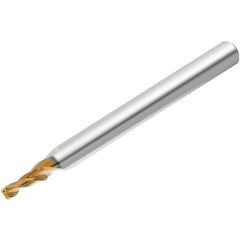 Micro Drill Bit: 1.10 mm Dia, (0.0433"), 139 deg, Solid Carbide