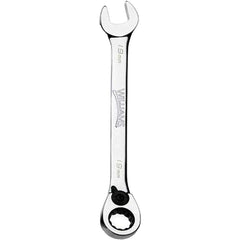 Combination Wrench: 12.00 mm Head Size, 15 deg Offset