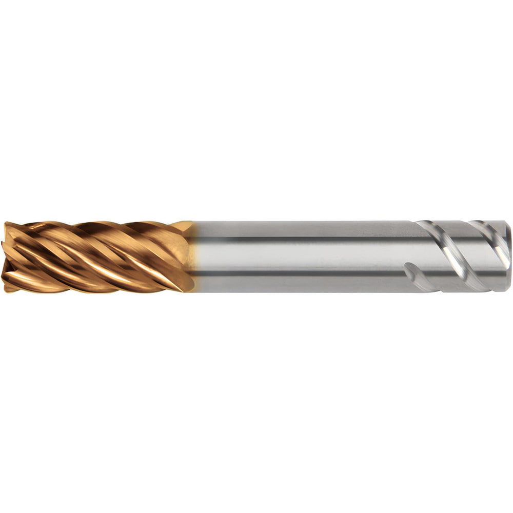 Square End Mill: 5/8" Dia, 1-1/4" LOC, 6 Flute, Solid Carbide