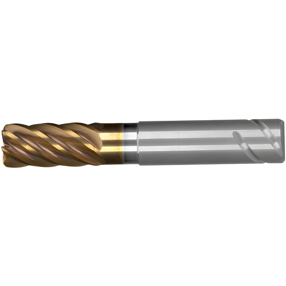 Corner Radius End Mill: 25 mm Dia, 45.00 mm LOC, 0.50 mm Radius, 6 Flute, Solid Carbide