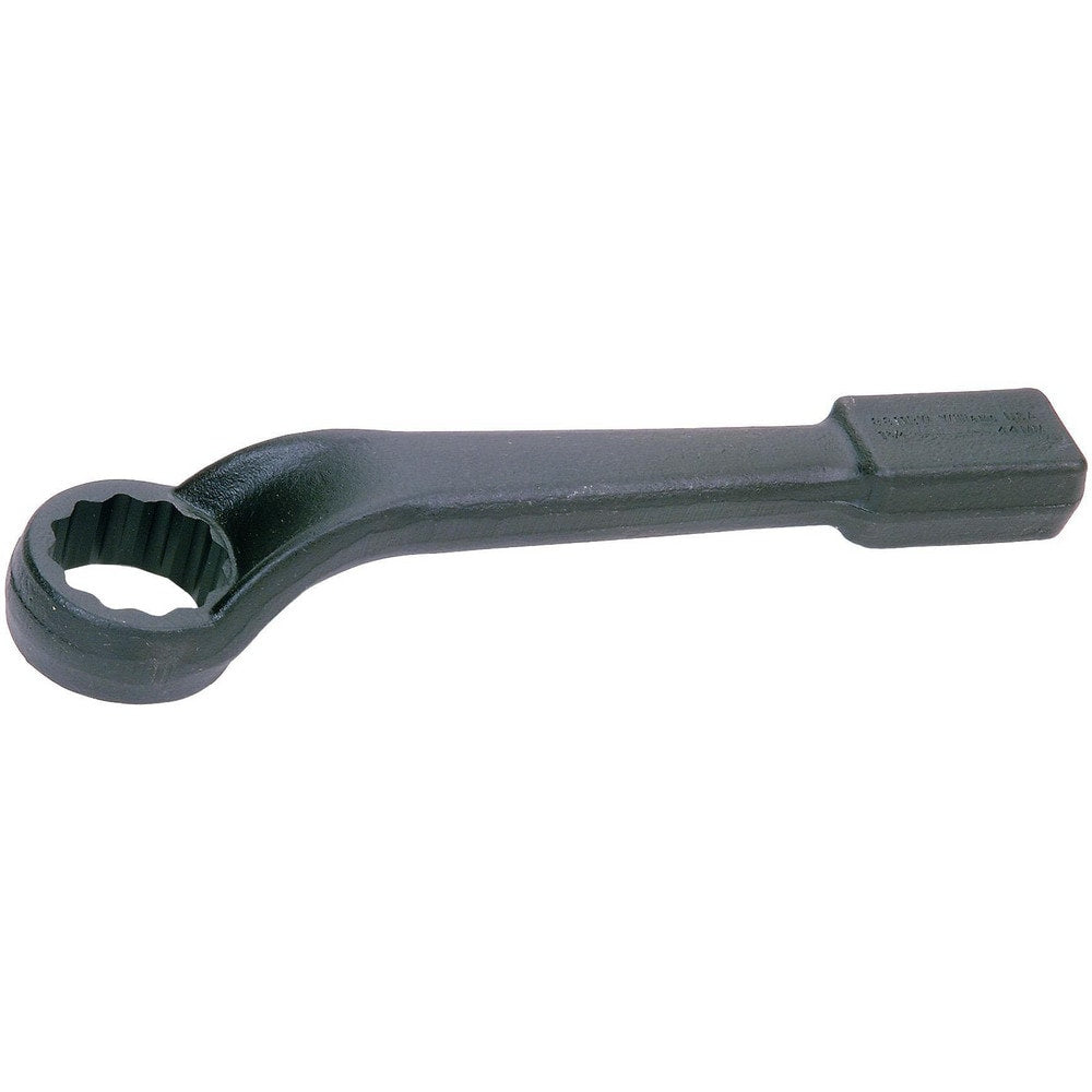 Offset Striking Box End Wrench: 4-1/4", 12 Point, Single End