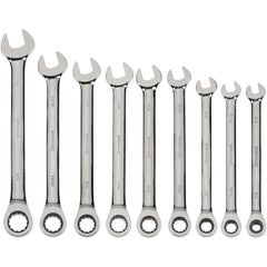 Combination Wrench: 3/8" Head Size, 15 deg Offset