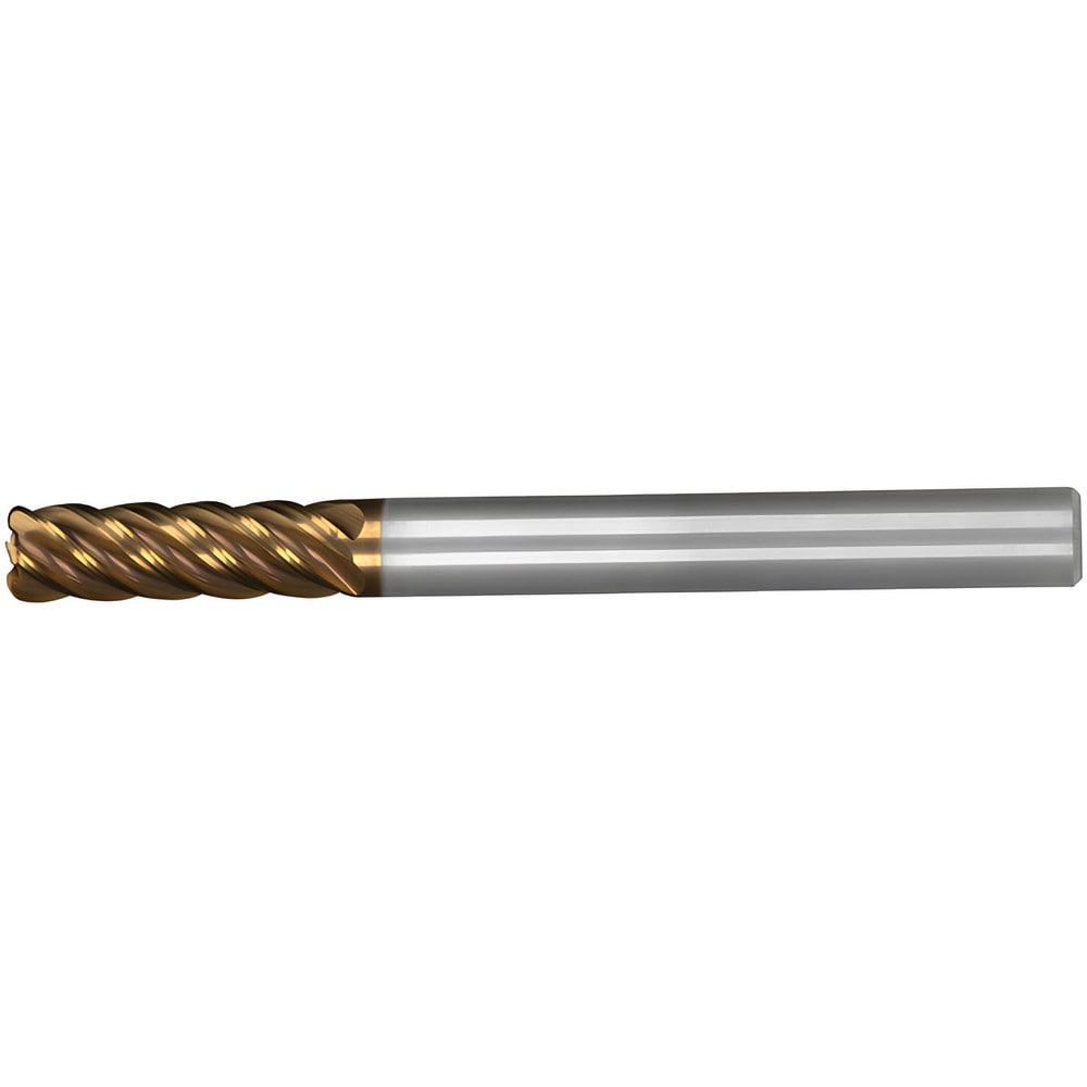 Corner Radius End Mill: 25 mm Dia, 75.00 mm LOC, 4.00 mm Radius, 5 Flute, Solid Carbide