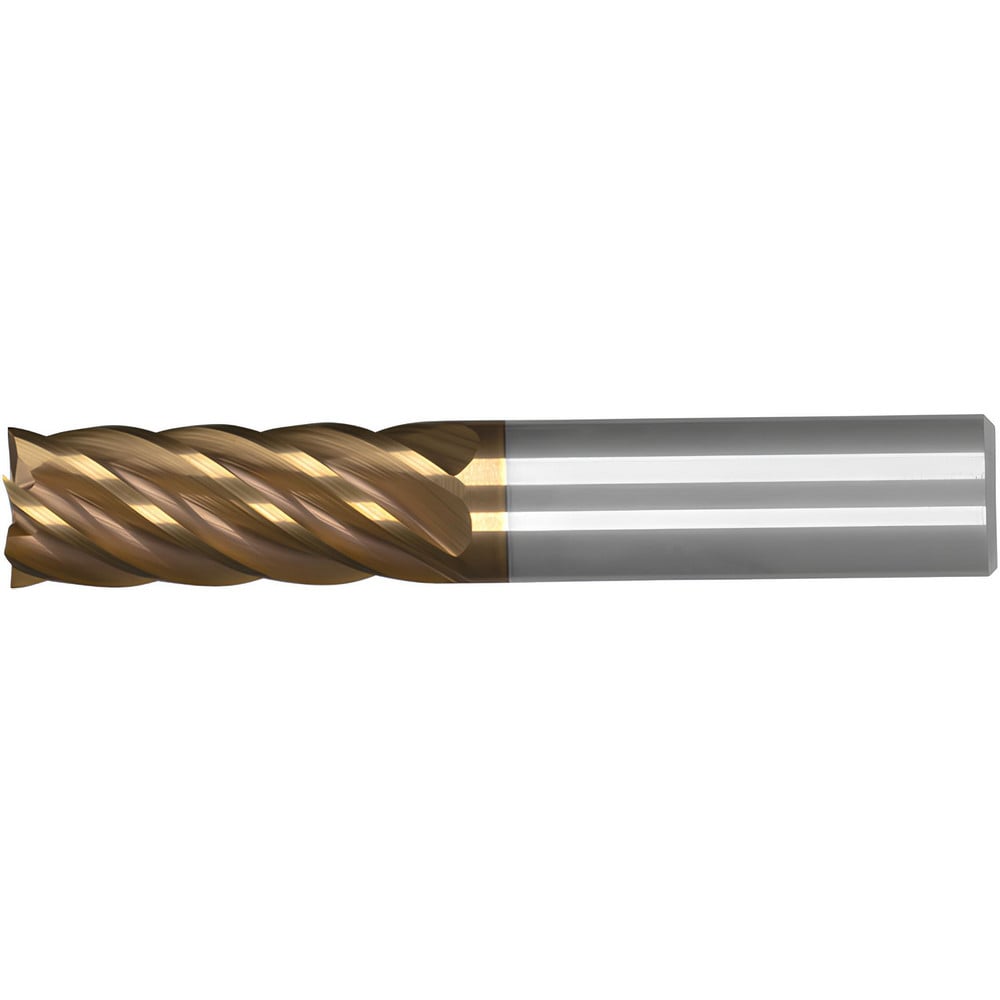 Square End Mill: 5/8" Dia, 1-1/4" LOC, 6 Flute, Solid Carbide