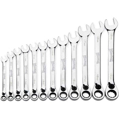 Combination Wrench Set: 12 Pc, Metric