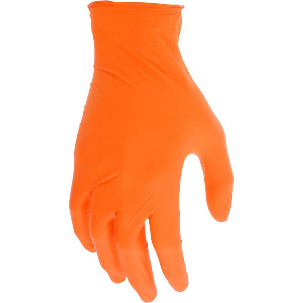 Disposable Gloves: Series NitriShield, Size Medium, 3.5 mil, Nitrile, Food Grade, Powder-Free, No