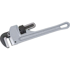 Pipe Wrenches; Wrench Type: Heavy-Duty Pipe; Minimum Pipe Capacity (Inch): 1/8; Maximum Pipe Capacity (Inch): 1-5/8; Overall Length (Inch): 10; Material: Aluminum; Jaw Texture: Serrated, Smooth; Finish: Natural