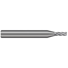 Square End Mill: 1/16" Dia, 3/32" LOC, 5 Flute, Solid Carbide