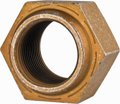 Hex Lock Nut: Distorted Thread, 1-1/4-12, Grade L9 Steel, Cadmium Dichromate Finish