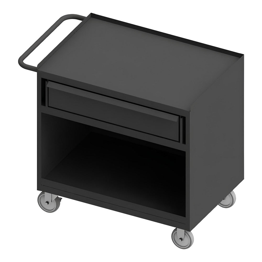 Mobile Work Centers; Center Type: Mobile Bench Cabinet; Load Capacity: 1200; Depth (Inch): 42-1/8; Height (Inch): 36-3/8; Number Of Bins: 0; Color: Gray; Overall Depth: 42.125 in; Overall Height: 36.375 in