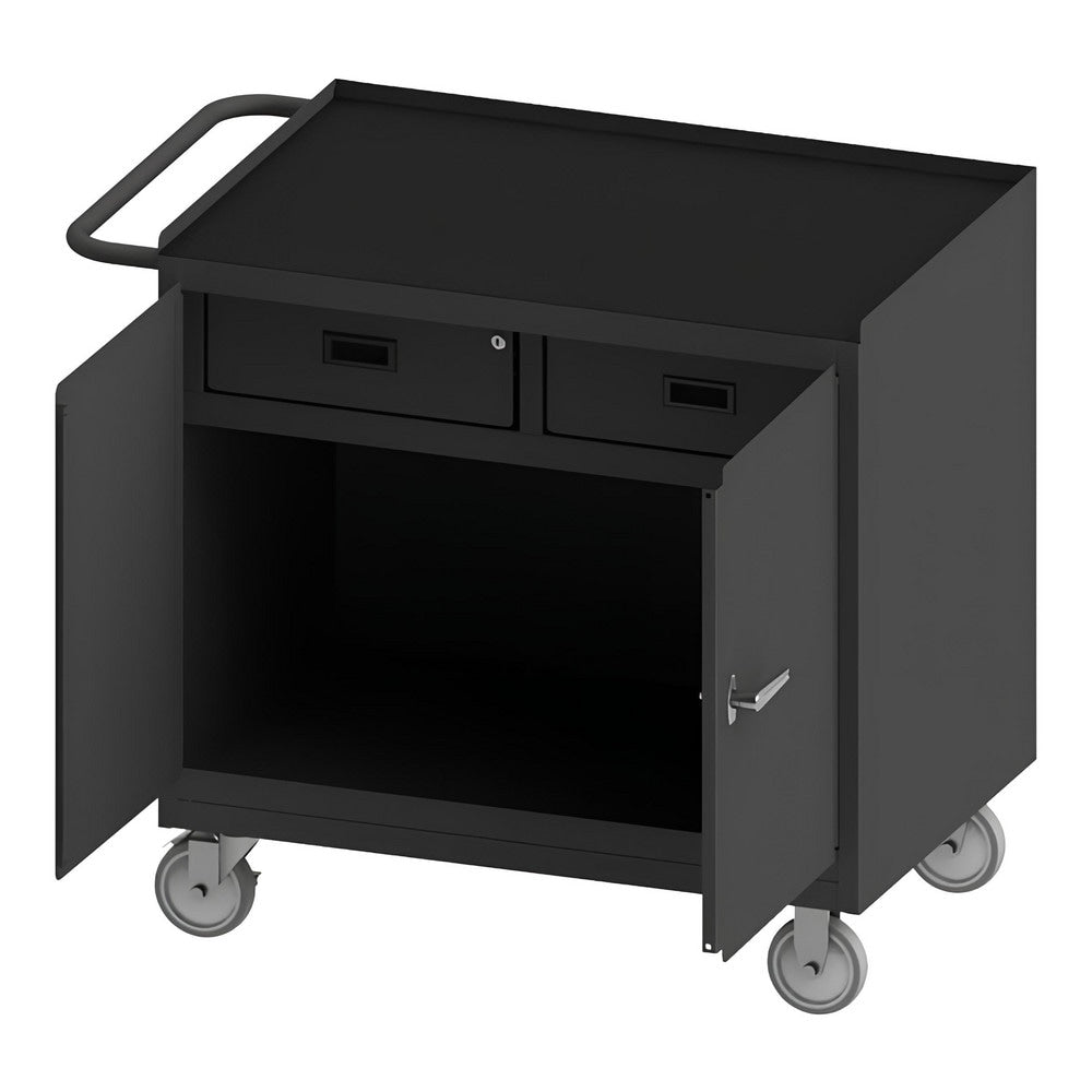 Mobile Work Centers; Center Type: Mobile Bench Cabinet; Load Capacity: 1200; Depth (Inch): 42-1/8; Height (Inch): 36-3/8; Number Of Bins: 0; Color: Gray; Overall Depth: 42.125 in; Overall Height: 36.375 in