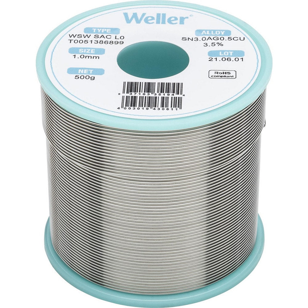 Solder; Solder Type: Lead Free; Material: Alloy; Container Type: Spool; Container Size: 500 g; Minimum Melting Temperature: 422.6; Maximum Melting Temperature: 429.8