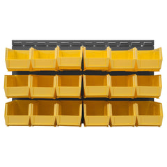 Pick Racks; Rack Type: Wall Mountable; Rack Style: Louvered Panel; Bin Type: Hook-On; Assembled: Yes; Load Capacity (Lb.): 175.000; Depth (Inch): 1/4; Gauge: 16