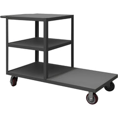 Platform Truck: Steel, 8" High, 48" Long, 24" Wide