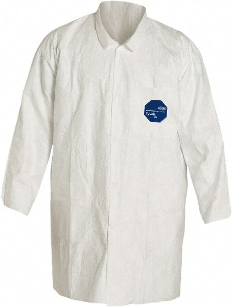 Lab Coat: 1.20 oz Material, Size 2X-Large, Tyvek