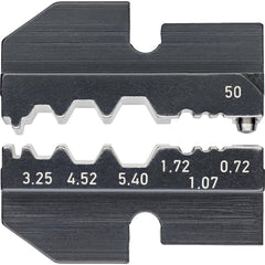 Crimper Dies; Tool Type: Crimping Die; Size: Sleeve Capacity 3.9, 5.4, 6.4, 2.1, 1.3 and 0.95 mm; Color: Black