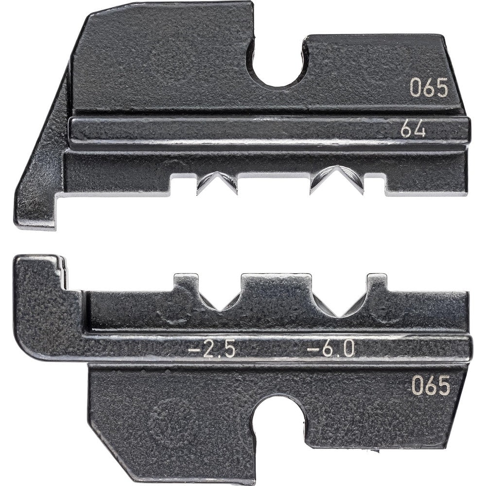 Crimper Dies; Tool Type: Crimping Die; Size: 1.0 mm, 6.0 mm; Color: Black