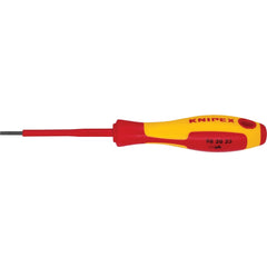 Slotted Screwdrivers; Blade Width (mm): 2.50; Blade Length (mm): 75.0000; Overall Length (mm): 177; Handle Type: Comfort Grip, Insulated; Handle Length: 102.00; Shank Type: Straight