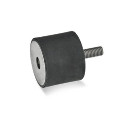 Vibration Isolators; Isolator Type: Plate/Stud; Insert Material: Stainless Steel; Isolator Material: Natural Rubber; Maximum Load Capacity: 2080.00 N; Top Diameter: 30.00; Bottom Diameter: 30; Thread Size: M8x1.25; Overall Width: 30 mm