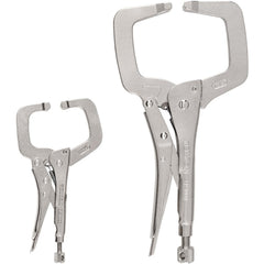 Plier Sets; Plier Type Included: Locking C-Clamp; Container Type: None; Handle Material: Steel; Includes: (1) 6" Locking C-Clamp:(1) 11" Locking C-Clamp; Insulated: No