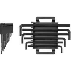 Hex Key Sets; Tool Type: Hex Key; Handle Type: L Long & Short Arm; Hex Size Range (Inch): .050