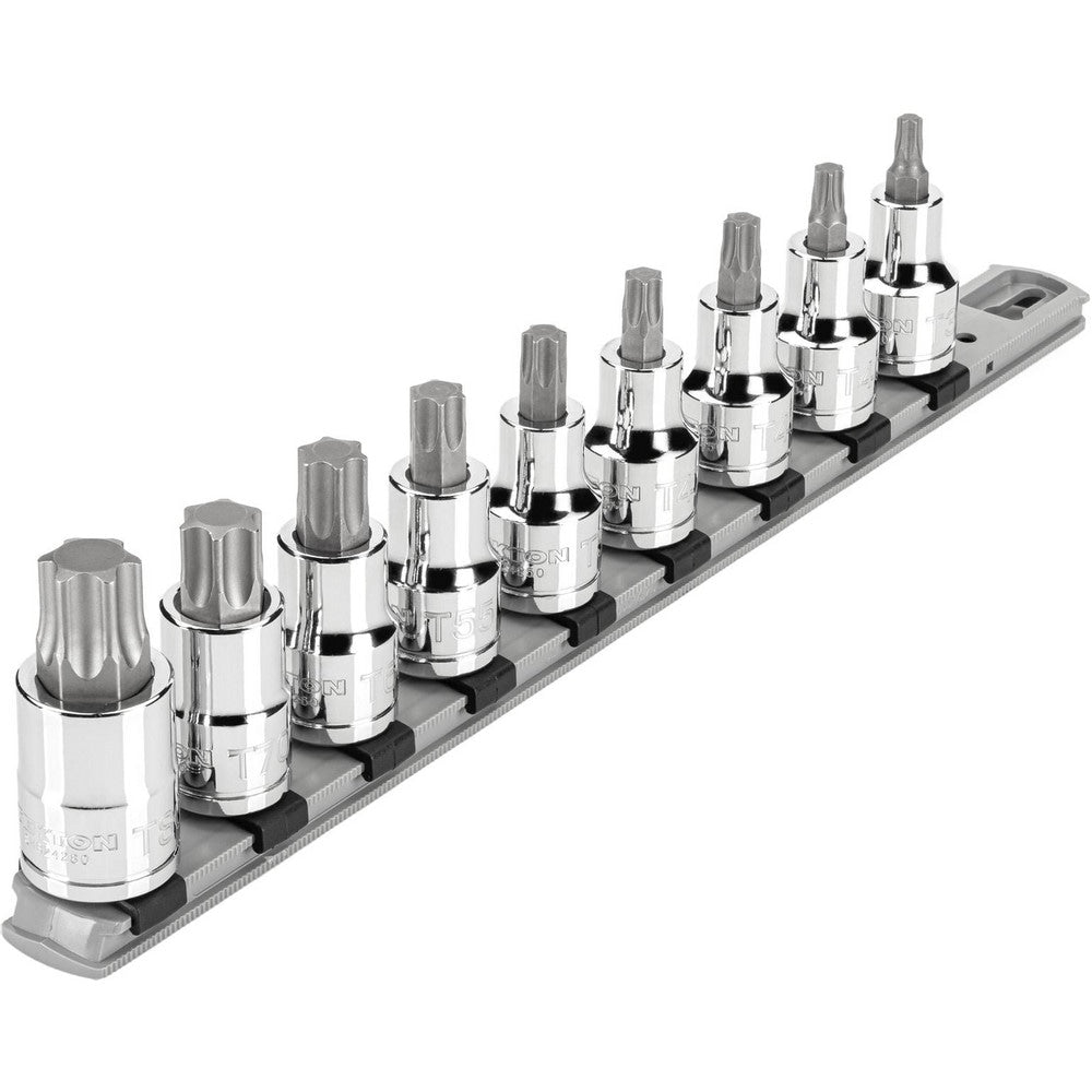 Hex & Torx Bit Socket Sets; Set Type: Torx Bit; Minimum Set Torx Size: T30