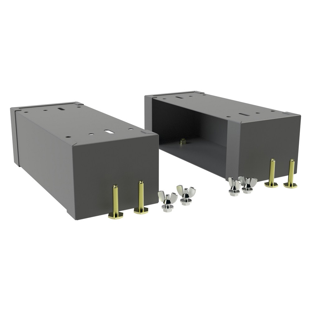 Cabinet Components & Accessories; Accessory Type: Base; For Use With: 12" Deep Products; Overall Depth: 11.90625 in; Overall Height: 4.96875 in; Material: Steel; Color: Gray; Overall Width: 4