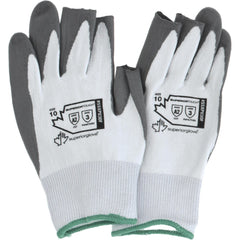 Cut & Puncture-Resistant Gloves: Superior Glove Works SSXPU3OF, Size X-Large, ANSI Cut A2, ANSI Puncture 3, Polyurethane, Dyneema