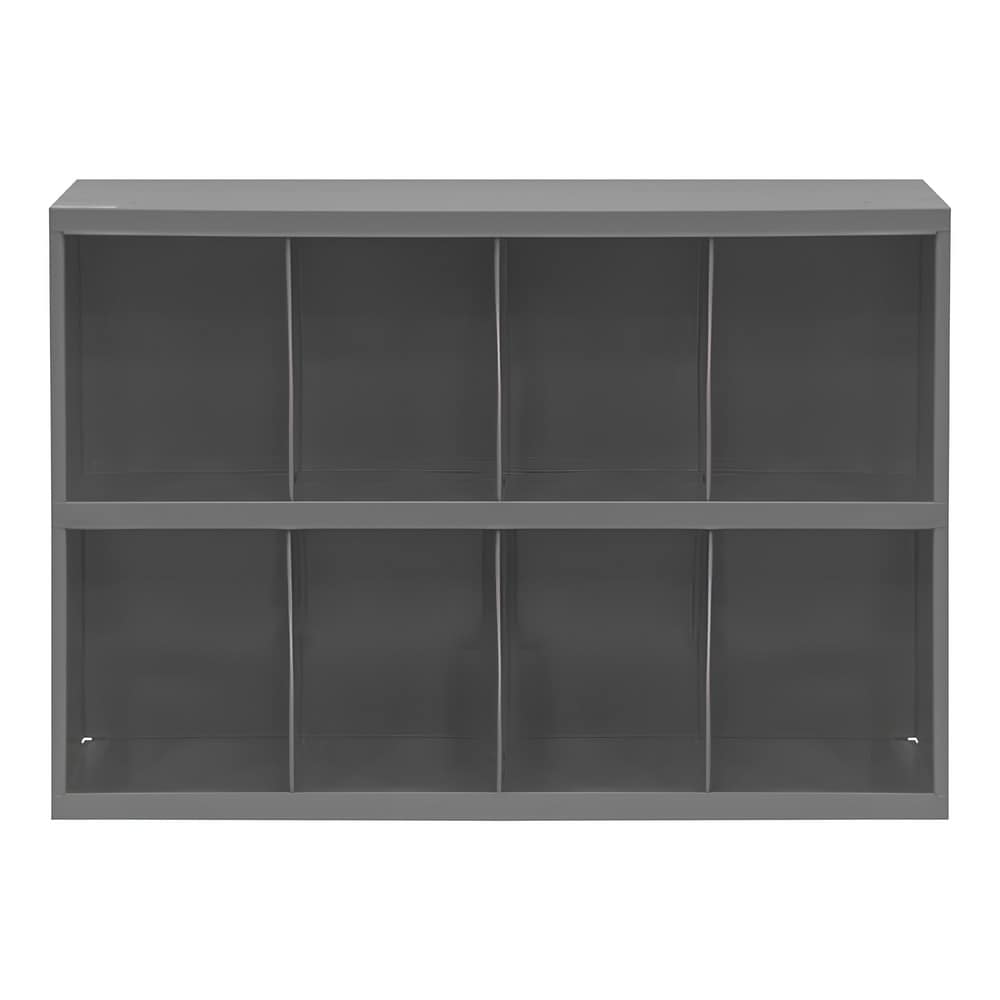 Bin Shelving; Bin Shelving Type: Deep Part Bin; Shelf Construction: Fixed; Shelf Type: Fixed; Assembled: Yes; Shelf Color: Gray