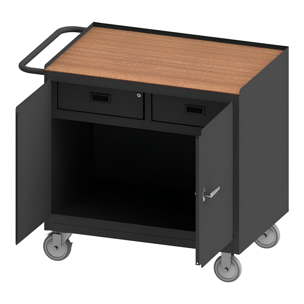 Mobile Work Centers; Center Type: Mobile Bench Cabinet; Load Capacity: 1200; Depth (Inch): 42-1/8; Height (Inch): 36-3/8; Number Of Bins: 0; Color: Gray; Overall Depth: 42.125 in; Overall Height: 36.375 in