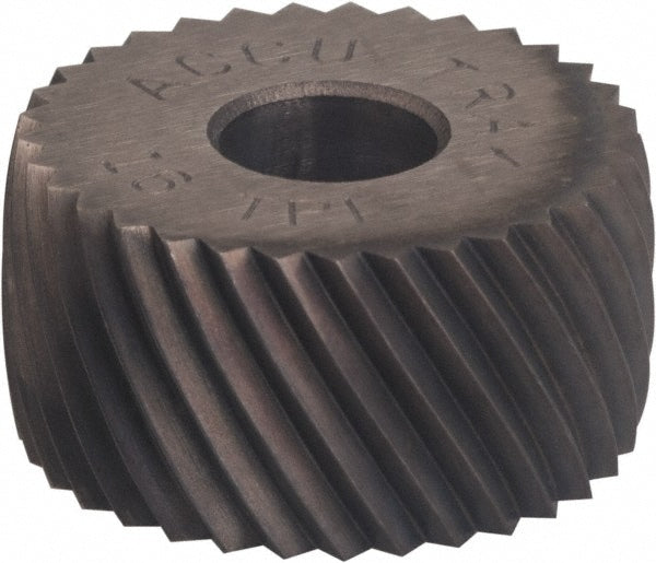 Convex Knurl Wheel: 5/8" Dia, 90 &deg; Tooth Angle, 20 TPI, Diagonal, Cobalt