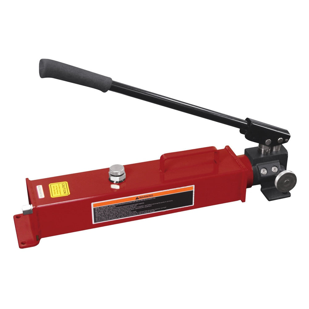 Powder Actuated Fastening Tool Accessories; Accessory Type: Hand Pump; For Use With: All autosplitters that take 10000 PSI; Contents: Comes complete with 2 12-ft hydraulic hoses, T-block and load-lowering valve; Air Pressure (kg/sq cm): 703.07; Additional