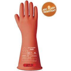 Rubber Linesman Gloves: Activarmr RIG014R, Class 0, Size 2X-Large, 14" Long