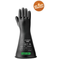 Rubber Linesman Gloves: Activarmr RIG316B, Class 3, Size 3X-Large, 16" Long