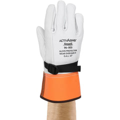 Goatskin Leather Linesman Gloves: Activarmr RIGHVCVR, Class 1 to 4, Size 3X-Large, 12" Long