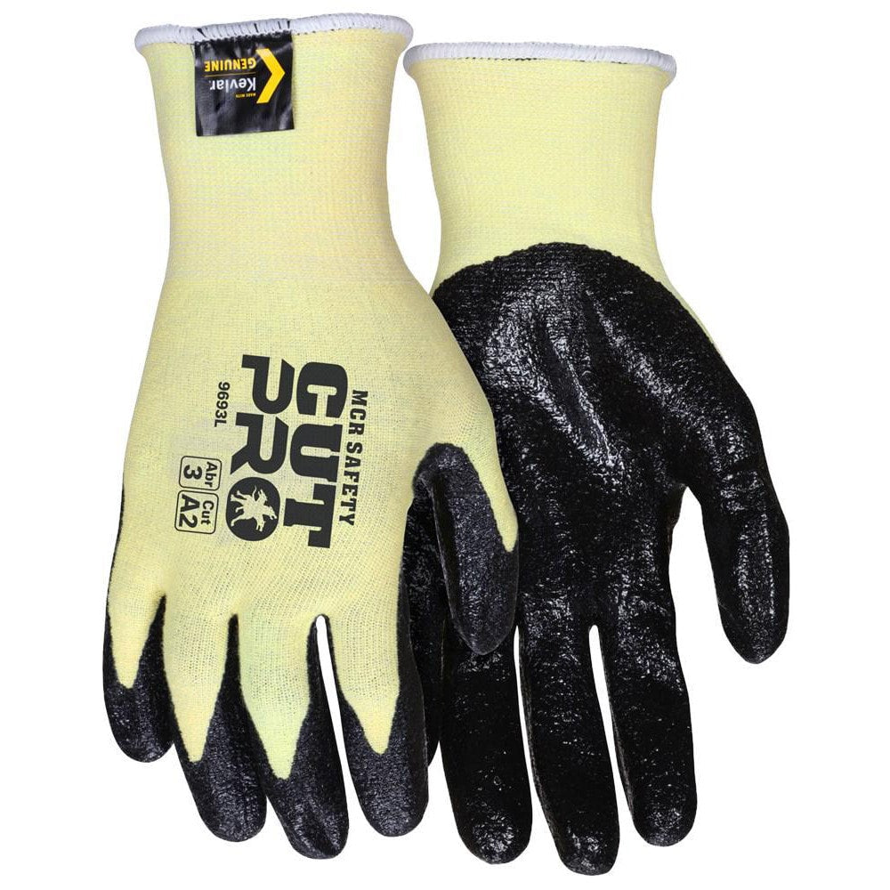 Cut, Puncture & Abrasion-Resistant Gloves: UltraTech 9693, Size 2X-Large, ANSI Cut A2, ANSI Puncture 2, Nitrile, Kevlar