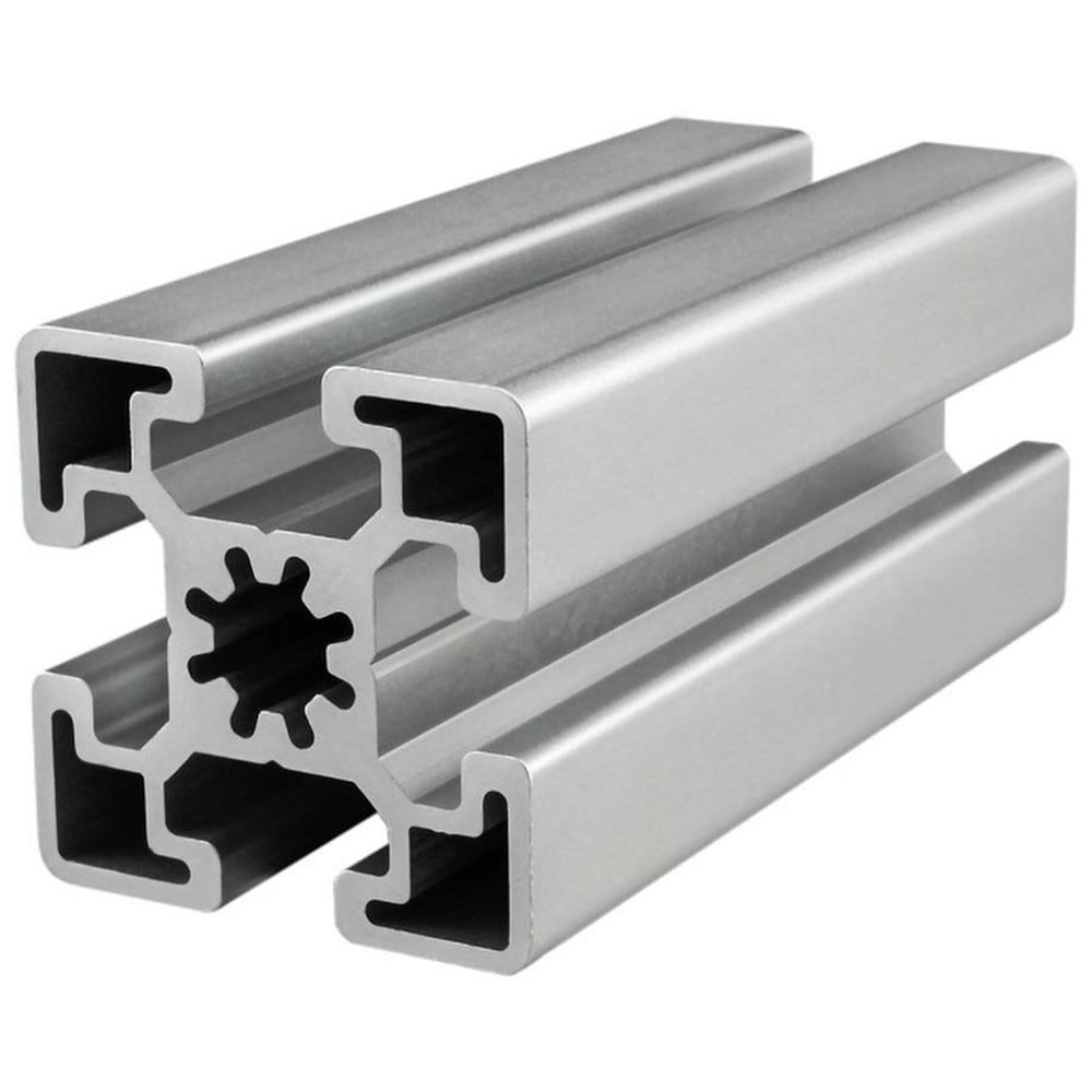 Framing; Frame Type: T-Slotted; Duty Grade: Standard-Duty; Material: Aluminum Alloy; Slot Location: Quad